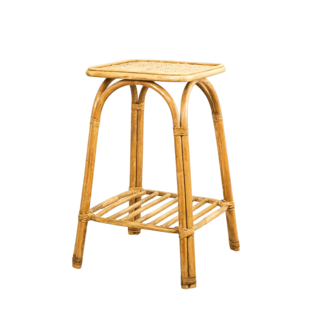 โต๊ะข้าง หวายแท้ PISAMAI รุ่น ALTO SIDE TABLE ทรง MINIMAL ขนาด 40*40*70 ซม. สีธรรมชาติ_0